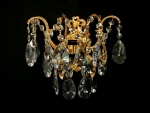 Wandlampe mit echtem Blei-Kristall, passender Kronleuchter vorr�tig.