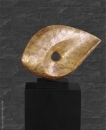 ELEGANTE SHELL PERLMUTT MUSCHEL SKULPTUR STATUE, MARMOR GALERIESOCKEL M�GLICH.