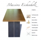 MASSIVES EICHENHOLZ & GEWALZTE STAHLF��E - Gebaut f�r die Ewigkeit!