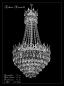 Preview: Crystal crown chandelier silver