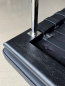 Preview: Bench wood and leather black