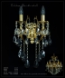 Preview: 2 flame wall light gold