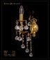 Preview: Crystal wall light gold