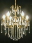 Preview: crystal chandelier gold art nouveau