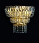 Preview: Crystal wall light gold