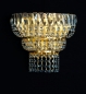 Preview: Crystal wall light gold