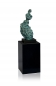 Preview: Abstrakte weibliche Skulptur Grandè Madame im Antik Bronze Finish.