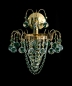 Preview: Wall light crystal balls gold