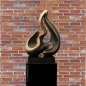 Preview: Unsere neue moderne Skulptur "Wave" im Antik Kupfer Design.