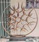 Preview: Circular sculpture red gold
