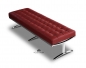 Preview: Leather bench wine red