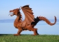 Preview: Amazing dragon sculpture rusty iron with wings