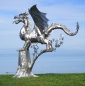 Preview: Dragon with wings on tree steel