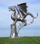 Preview: Amazing dragon sculpture steel on tree