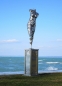 Preview: Act sculpture on pillar stainless steel