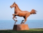 Preview: Horse life size garden sculpture rusty