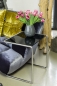 Preview: Bedside table black glas