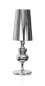 Preview: Große Lounge Tischlampe Chrome