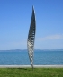 Preview: Long thin stainless steel sculpture