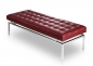 Preview: Leather bench bordeaux red