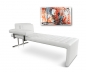 Preview: Recamiere Daybed Leder Weiß