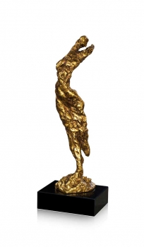 Sculpture abstract nude in gold