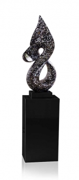 Abstractly sculpture black conch