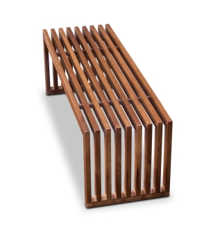 Preview: Solid walnut bench