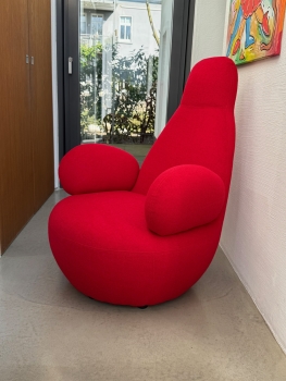 Red high back chair