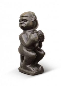 Monkey stone sculpture