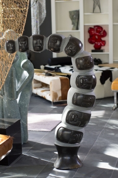 Stein  Skulptur Unikat Generationen