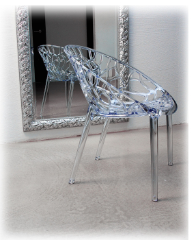 Garden chair crystal clear