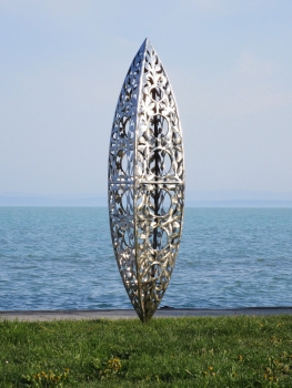 Kunst Garten Skulptur Eisen rostig