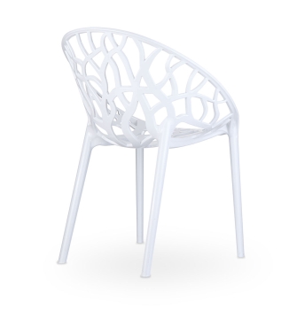 Crystal basket chair white