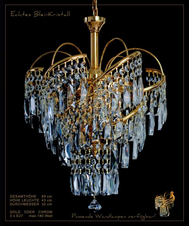 Kristall Kronleuchter, Bleikristall Kronleuchter, Kristall Lampe