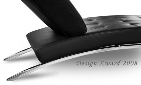 Bauhaus Chaiselongue Leder Schwarz