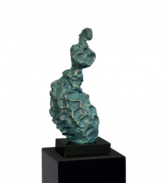 Abstrakte weibliche Skulptur Grandè Madame im Antik Bronze Finish.