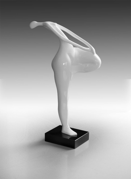 Big female sculpture white