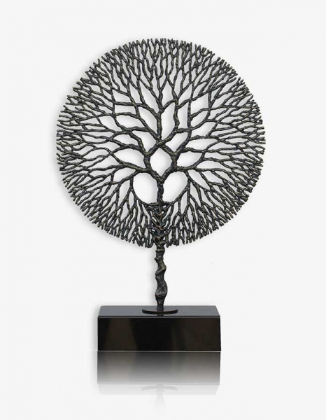 Iron tree sculpture