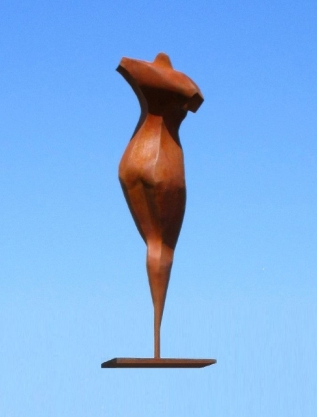 Garden sculpture Aphrodite rusty iron