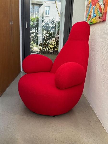 Red high back chair