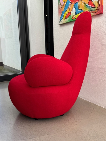 Red lounge chair
