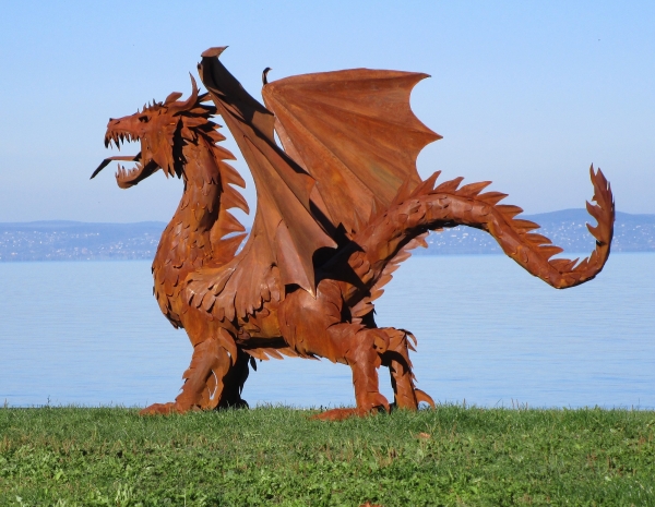 Big Dragon with wings rusty