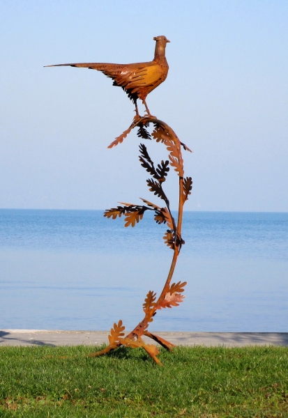 Garden artwork pheasant
