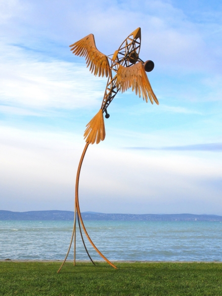 Aircraft with angel wings iron