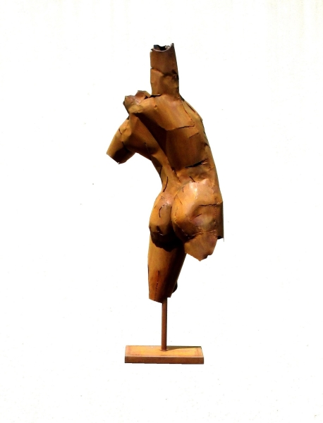 Freestanding Torso rusty iron
