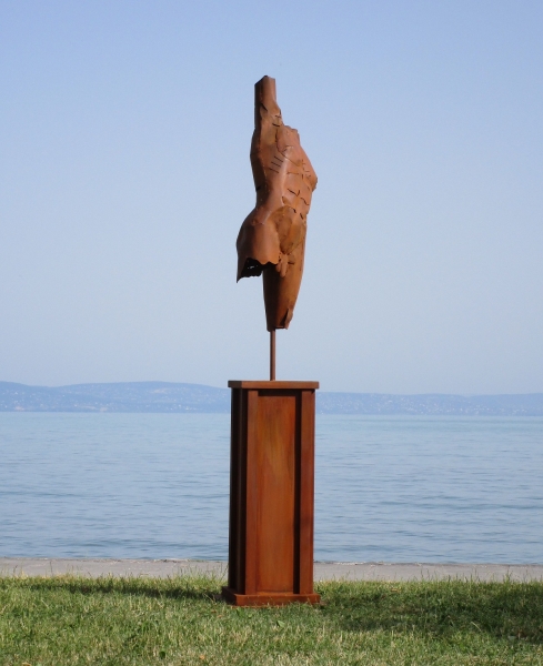 Man artwork torso rusty