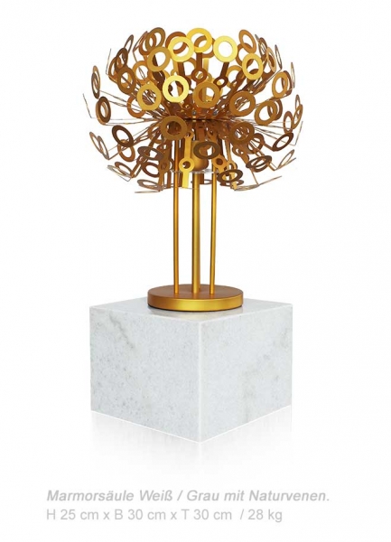 Beistelltisch Marmor Weiß