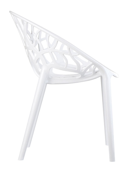 Garden chair stackable white