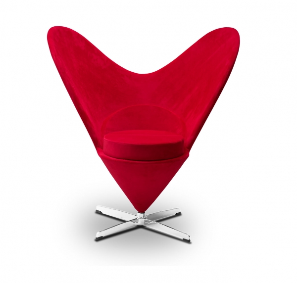 Außergewöhnlicher Sessel Samt Rot